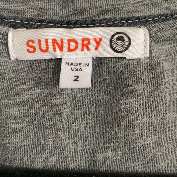 Sundry Ruched Striped Dress - Picture 4 of 9